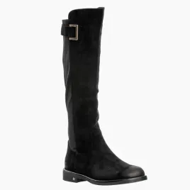 buty-damskie-kozaki-na-plaskim-obcasie-na-zime-klasyczne-dlugie-czarne-36