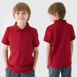 koszulka-chlopieca-4f-t-shirt-polo-czerwony-4fjwaw24tptsm478-146