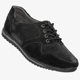 polbuty-damskie-czarne-dk-fjl160084-buty-skorzane-sneakersy-wygodne