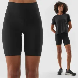 legginsy-damskie-4f-czarne-spodenki-kolarki-sportowe-cienkie-oddychajace-s