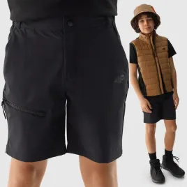 spodenki-chlopiece-4f-funkcyjne-trekkingowe-czarne-sportowe-oddychajace-158