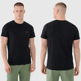 koszulka-meska-4f-t-shirt-basic-regular-bawelna-czarny-4fwss25ttshm1974-m