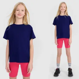 koszulka-dziewczeca-4f-granatowy-t-shirt-sportowy-basic-bawelniany-146