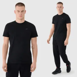 koszulka-meska-4f-sportowy-t-shirt-podkoszulek-czarny-bawelniany-s