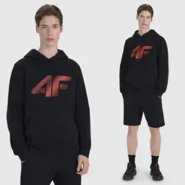 bluza-meska-4f-sportowa-czarna-czerwone-logo-z-kapturem-klasyczna-xxl