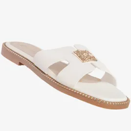 klapki-damskie-ekoskora-buty-eleganckie-plaski-obcas-stylowe-biale-36