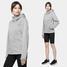 kurtka-damska-4f-softshell-sportowy-damski-szary-lekki-cienki-xs