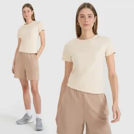 koszulka-damska-4f-t-shirt-slim-fit-basic-bawelna-bezowa-4fwss25ttshf2351-l
