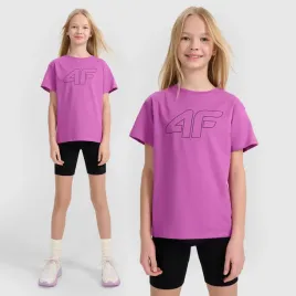 koszulka-dziewczeca-4f-t-shirt-oversize-fioletowa-4fjwss25ttshf2327-164