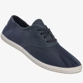 buty-damskie-sportowe-trampki-powystawowe-tkaninowe-granatowe-wygodne-40
