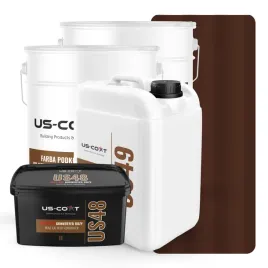 farba-do-dachu-metalowego-blacha-zestaw-brazowy-cieply-ral-8016-74m2-satyna