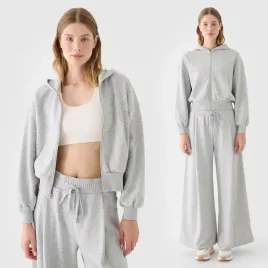 bluza-damska-4f-sportowa-szara-krotka-bawelniana-oversize-z-kapturem-s