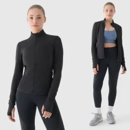 bluza-damska-4f-ciemna-popiel-sportowa-rozpinana-szybkoschnaca-trening-m