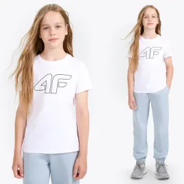 koszulka-dziewczeca-4f-bialy-t-shirt-z-logiem-modny-sportowy-bawelna-128