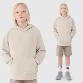 bluza-chlopieca-4f-bezowa-z-kaputurem-nieocieplana-kangurka-luzna-140