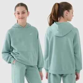 bluza-dziewczeca-4f-mietowa-z-kaputurem-nieocieplana-kangurka-luzna-128