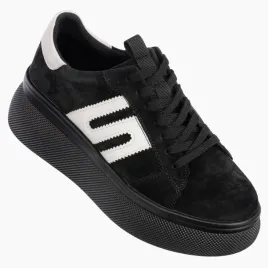 buty-damskie-filippo-sneakersy-sportowe-polbuty-czarne-wygodne-skorzane-40