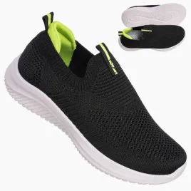 buty-sportowe-chlopiece-czarne-sneakersy-wsuwane-materialowe-lekkie-37