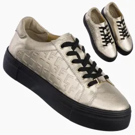 buty-damskie-filippo-zlote-sneakersy-skorzane-sportowe-lekkie-wygodne-36