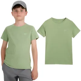 koszulka-chlopieca-4f-t-shirt-z-logo-bawelna-gladka-regular-mietowa-128