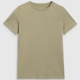 koszulka-chlopieca-4f-t-shirt-z-logo-bawelna-gladka-regular-zielony-146