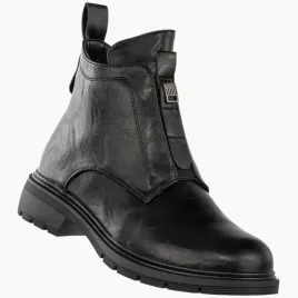 botki-damskie-ekoskora-buty-ocieplane-zimowe-wygodne-eleganckie-czarne-40