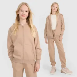 bluza-dziewczeca-4f-bezowa-oversize-rozpinana-z-kapturem-ciepla-stylowa-152