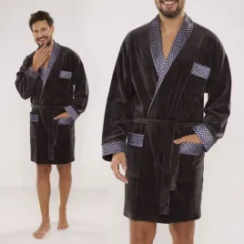 szlafrok-meski-de-lafense-welurowy-do-kolan-elegancki-stylowy-grafitowy-xxl