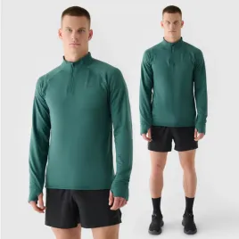 bluza-meska-4f-do-biegania-szybkoschnaca-zielona-waw24tfswm410-sportowa-xxl