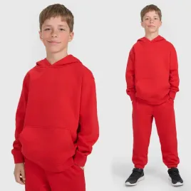 bluza-chlopieca-4f-dresowa-z-kapturem-basic-bawelna-klasyczna-czerwona-164