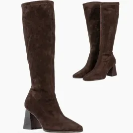 kozaki-damskie-zimowe-buty-na-slupku-wysokie-eleganckie-modne-brazowe-40