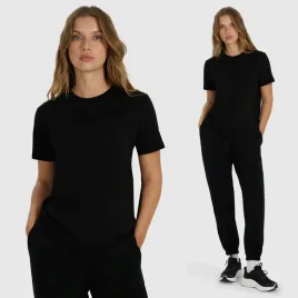 koszulka-damska-4f-t-shirt-regular-gladki-bawelna-klasyczny-basic-czarny-xs