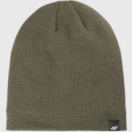 czapka-4f-zimowa-meska-klasyczna-khaki-beanie-lekka-4fwaw25acapm577-m