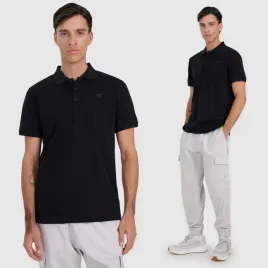 koszulka-meska-4f-polo-z-kolnierzykiem-regular-bawelna-klasyczna-czarna-xxl