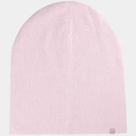 czapka-dziecieca-4f-zimowa-beanie-bawelna-jasny-roz-lekka-wygodna-onesize