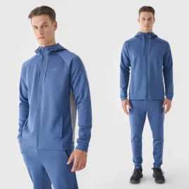 bluza-meska-4f-rozpinana-sportowa-treningowa-z-kapturem-regular-niebieska-l