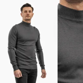 sweter-meski-polgolf-elegancki-wiskoza-dopasowany-gladki-ciemny-szary-xl