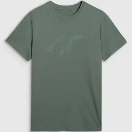 koszulka-meska-4f-t-shirt-z-nadrukiem-regular-bawelna-casual-zielony-xl