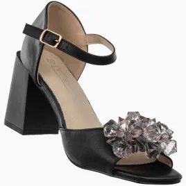 sandaly-damskie-skorzane-buty-na-slupku-z-ozdoba-eleganckie-modne-czarne-39