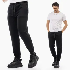 spodnie-dresowe-meskie-dresy-sportowe-ze-sciagaczami-joggery-basic-czarne-m