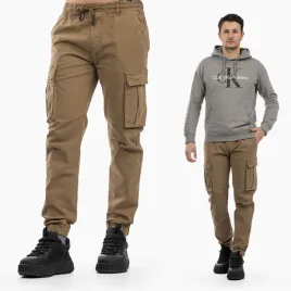 spodnie-meskie-joggery-bawelniane-dopasowane-bojowki-miejskie-camel-28