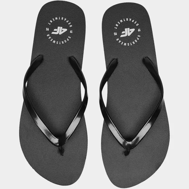 Japonki Damskie 4F Klapki Buty Letnie Plażowe Basenowe Lekkie Czarne 38