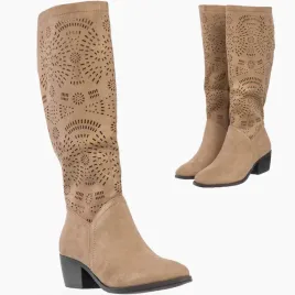 kozaki-damskie-azurowe-buty-zimowe-ocieplane-kowbojki-stylowe-bezowe-41