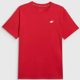 koszulka-meska-4f-t-shirt-basic-regular-bawelna-sportowa-casual-czerwony-m