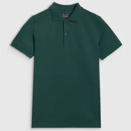 koszulka-chlopieca-4f-t-shirt-polo-z-kolnierzem-bawelna-zielony-158