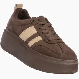 sneakersy-damskie-sportowe-buty-na-platformie-casual-modne-brazowe-40