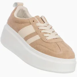 sneakersy-damskie-sportowe-buty-na-platformie-casual-modne-bezowe-37
