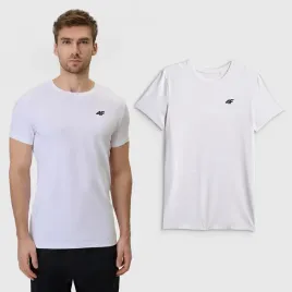 koszulka-meska-4f-t-shirt-basic-regular-sportowy-bawelna-casual-bialy-l