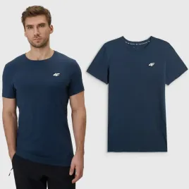 koszulka-meska-4f-t-shirt-basic-regular-sportowy-bawelna-granatowa-xxl