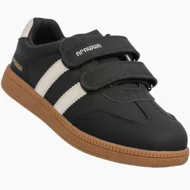 sneakersy-dzieciece-buty-na-rzepy-sportowe-skorzana-wkladka-modne-czarne-35